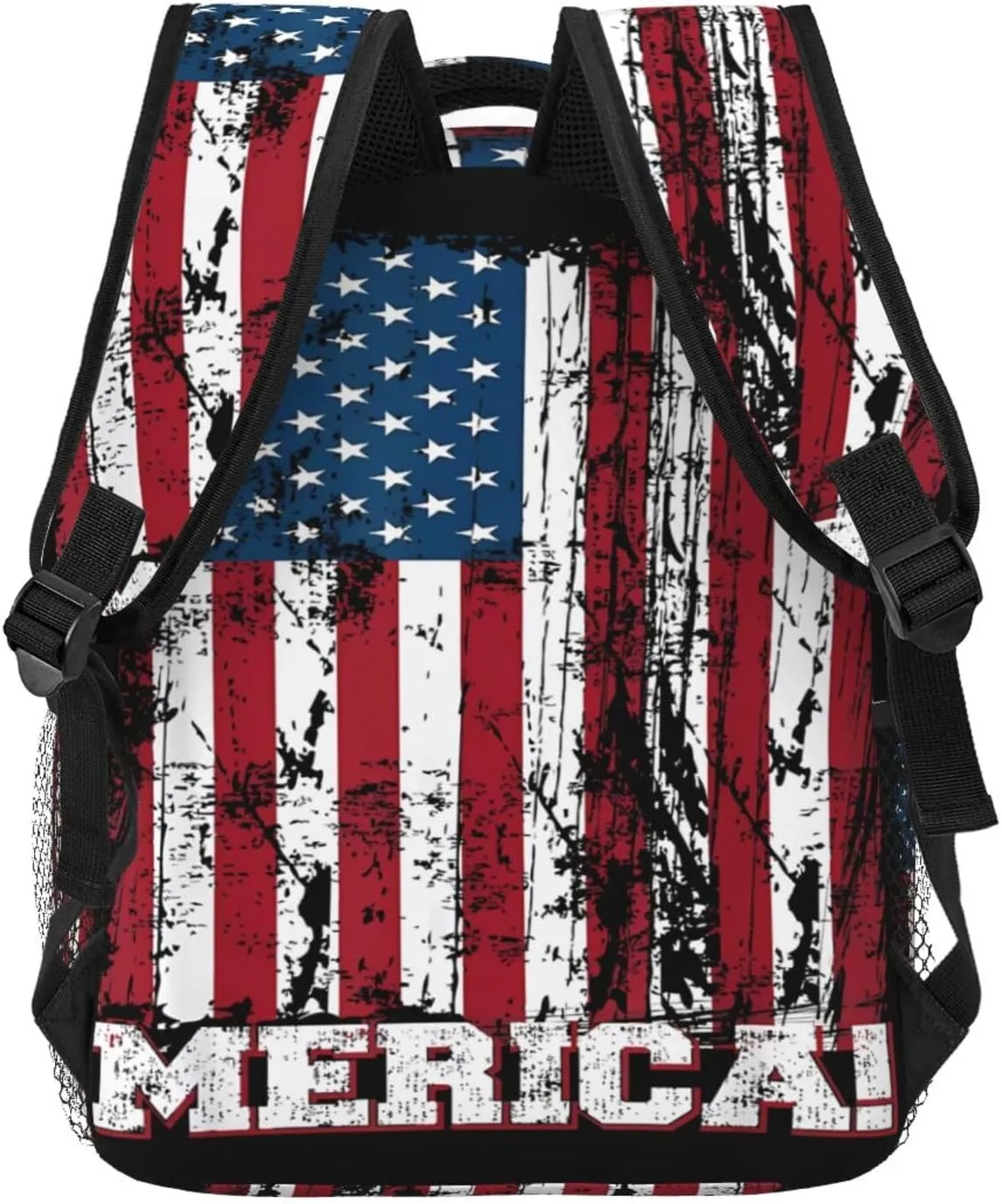 Independence Day American Flag Patriotic Backpack Casual Laptop Backpack Double Shoulder Bag Lightweight Backpack For Women Men Travel