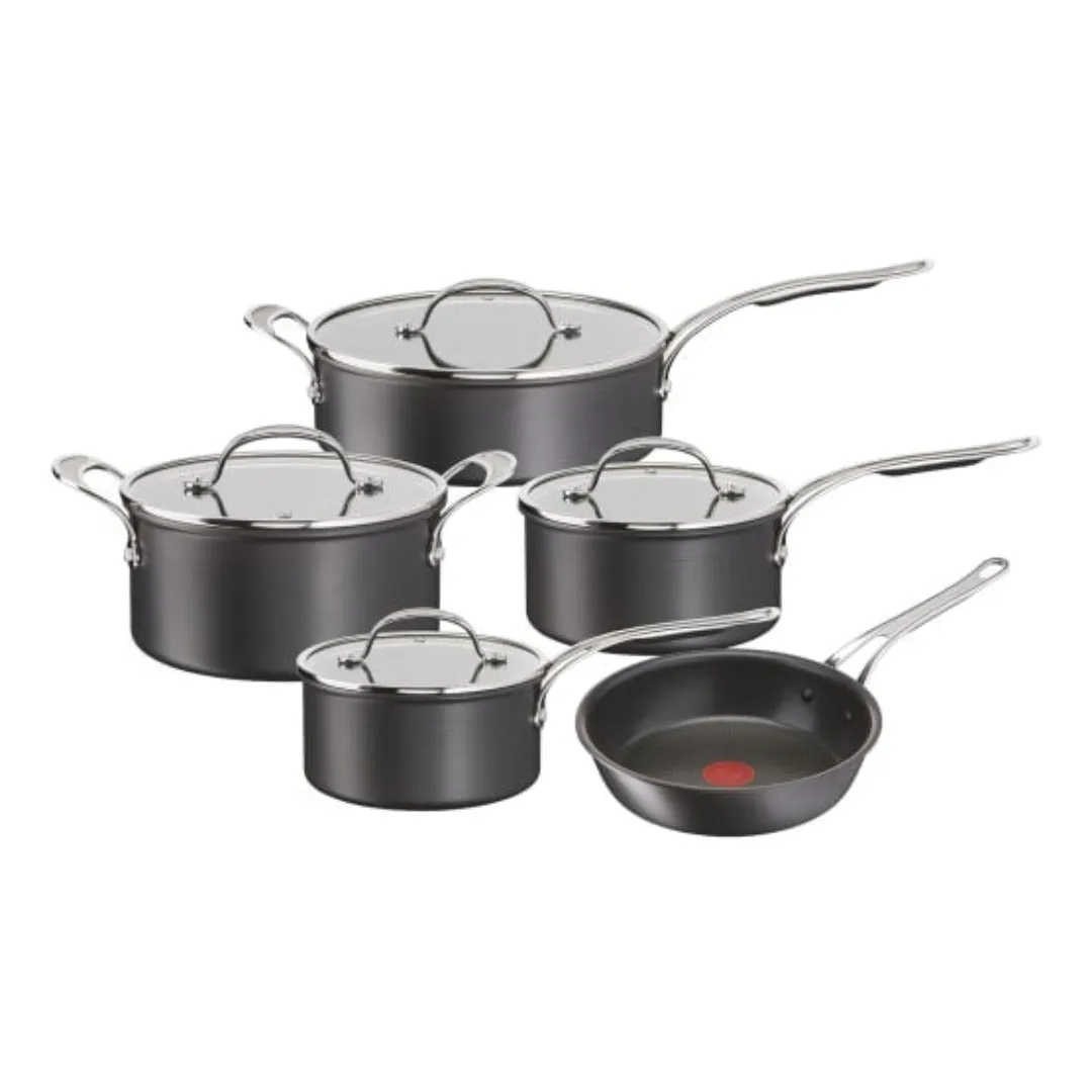 Jamie Oliver Cooks Classics Hard Anodised Non-Stick Cookware Set, 9 Piece H9125S44
