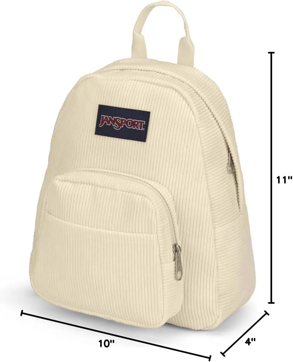 JanSport Half Pint FX Mini Backpack - Ideal Day Bag for Travel & Sightseeing - Coconut Corduroy