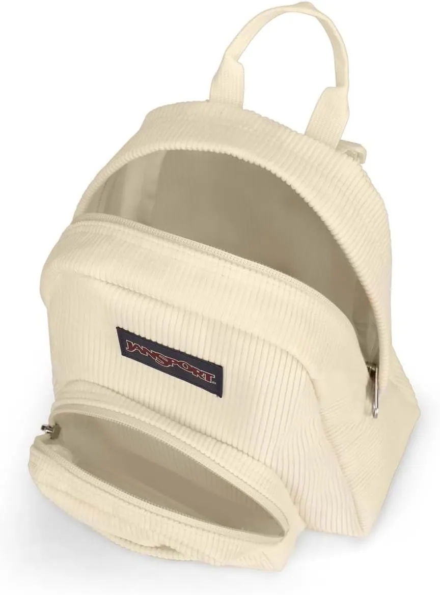 JanSport Half Pint FX Mini Backpack - Ideal Day Bag for Travel & Sightseeing - Coconut Corduroy