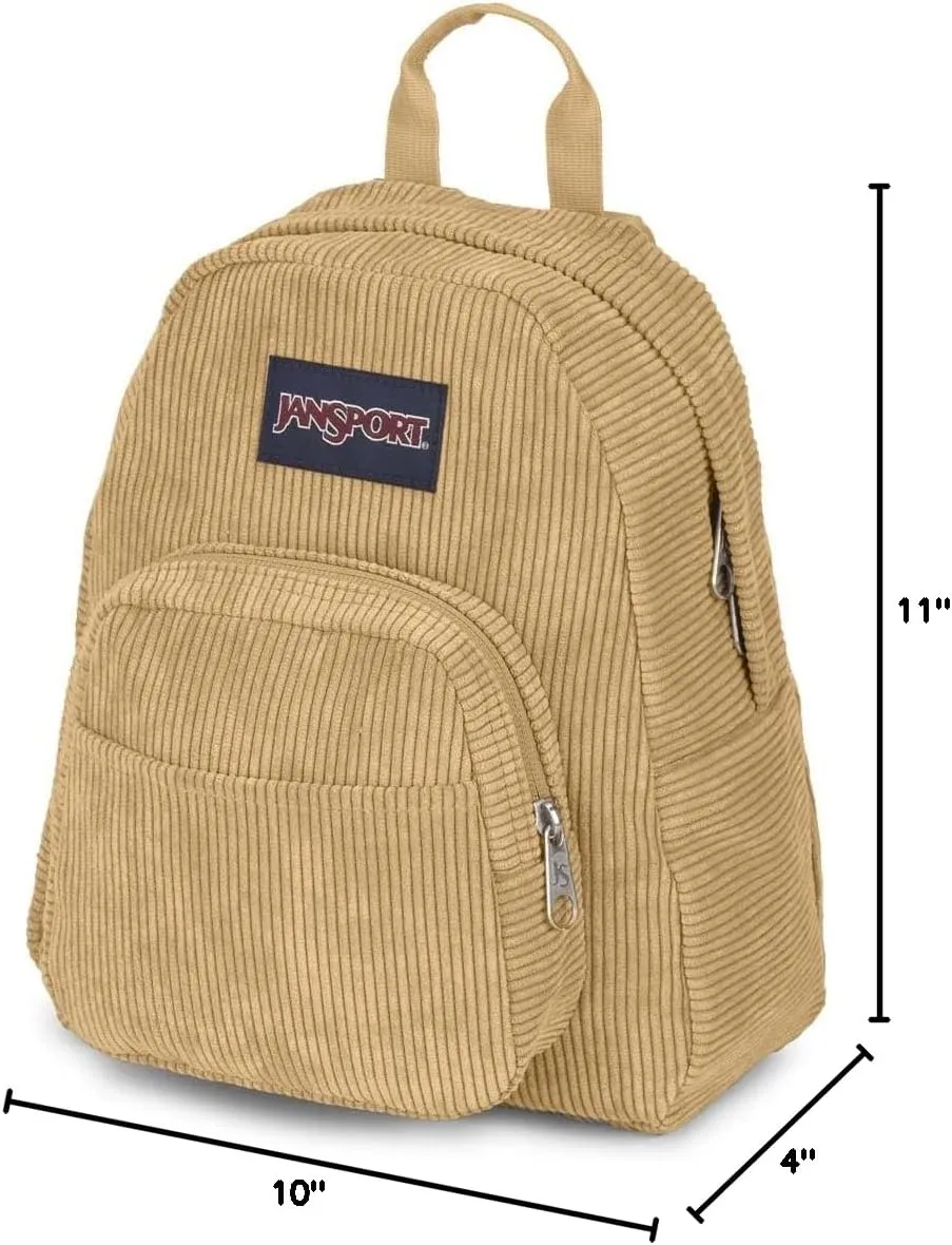JanSport Half Pint FX Mini Backpack - Ideal Day Bag for Travel & Sightseeing, Curry Corduroy