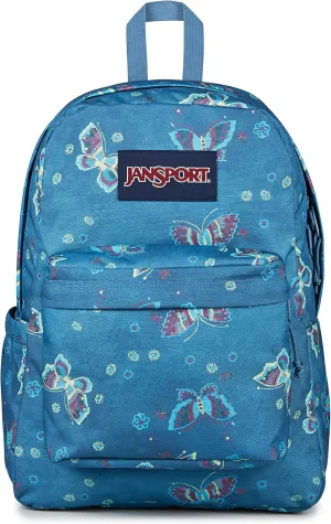 JanSport SuperBreak Plus Backpack with Padded 15-inch Laptop Sleeve and Integrated Bottle Pocket - Spacious and Durable Daypack for Work and Travel - Butterfly Baddie