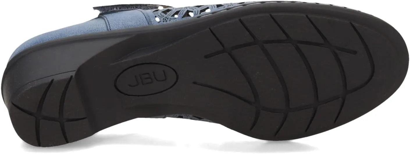 JBU Jolene Women's Comfort Casual Adjustable Ankle Strap Pump