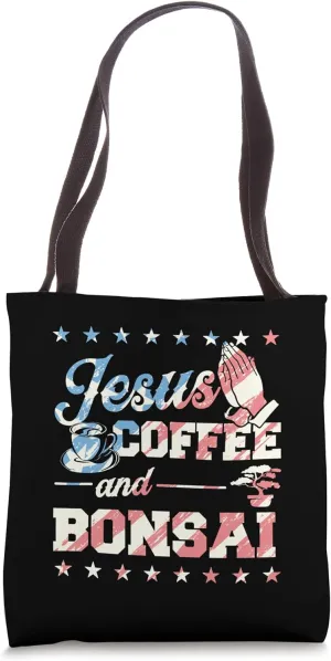 Jesus Coffee And Bonsai Tote Bag