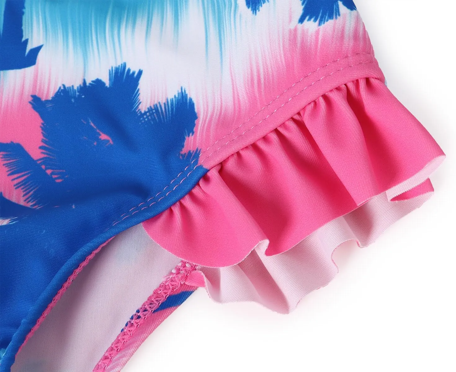 Jurebecia Girls 3 Pieces Bikini Long Sleeve Bathing Suit Swimsuit Summer Beach Tankini Kids Swimwer