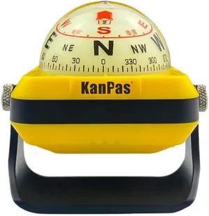 KanPas V-39-L Dashboard Ball Compass for Car with Double Dials Luminous Capsule Adjustable Holder
