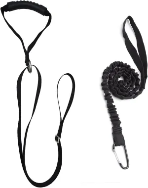 Kayak Stand Up Assist Strap Pull Up Strap Multi-Purpose Kayak Canoe Drag Strap,Strong Handle Adjustable Length from 34-54 inch (with Paddle Leash)