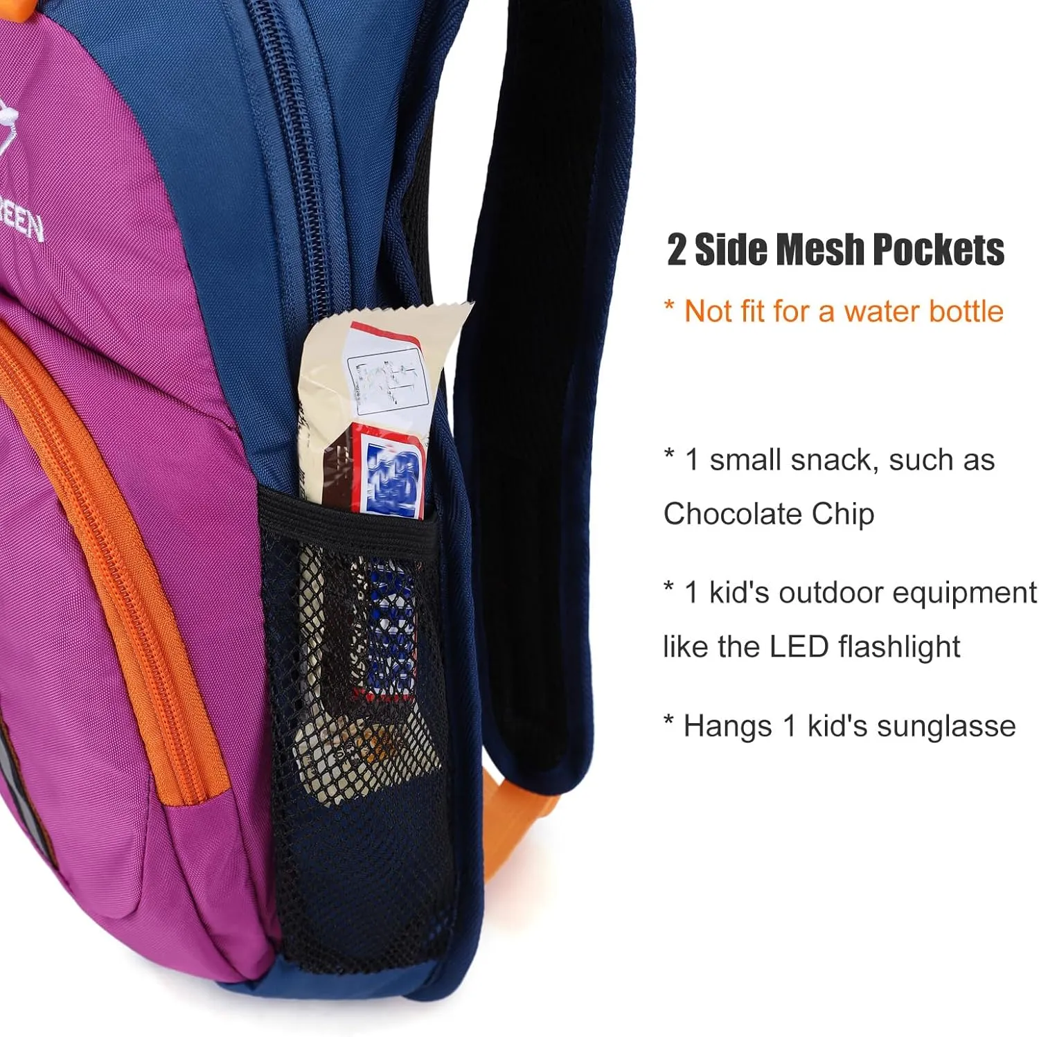 Kids Hydration Backpack, Hiking Backpack for Boys or Girls with 1.5L Water Bladder