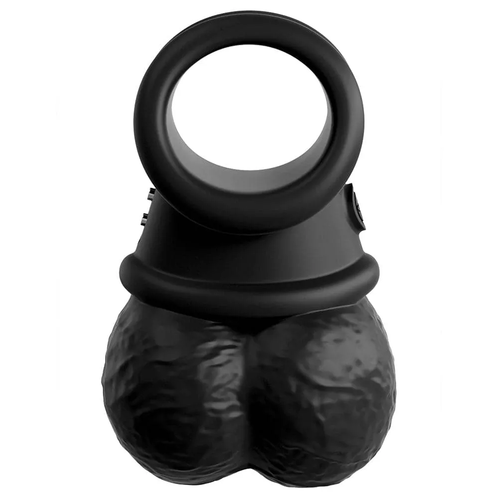 King Cock Elite Ultimate Vibrating Silicone Body Dock Kit - Vanilla
