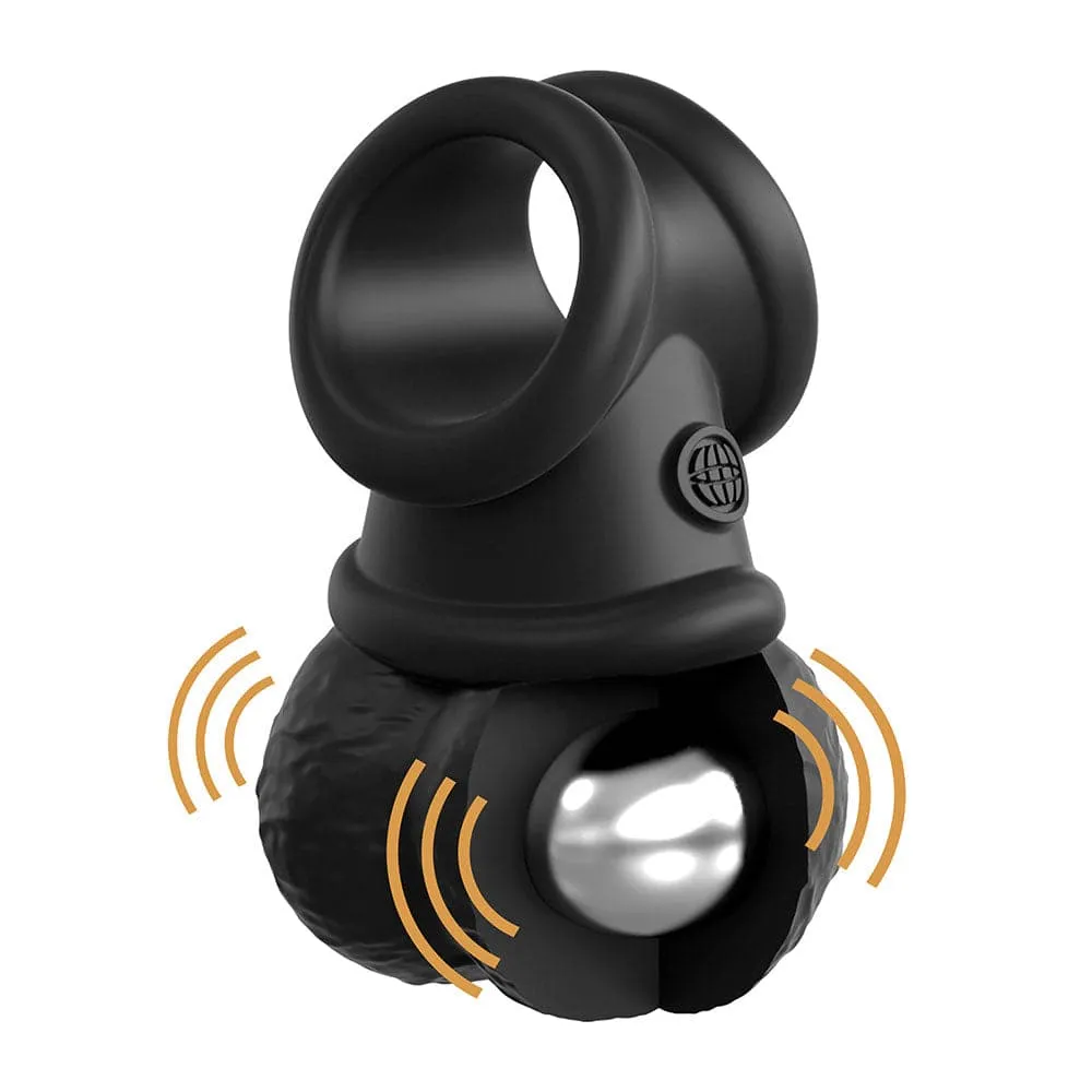 King Cock Elite Ultimate Vibrating Silicone Body Dock Kit - Vanilla