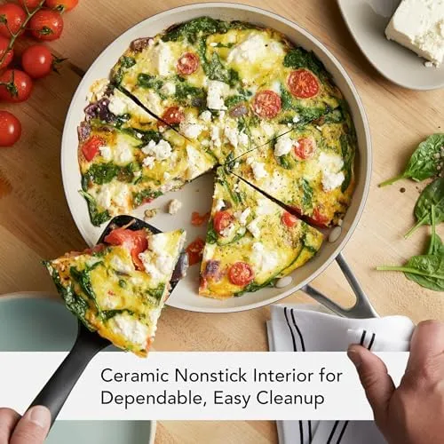 KitchenAid Hard Anodized Ceramic Nonstick Frying Pan/Skillet, 10 Inch - Matte Black