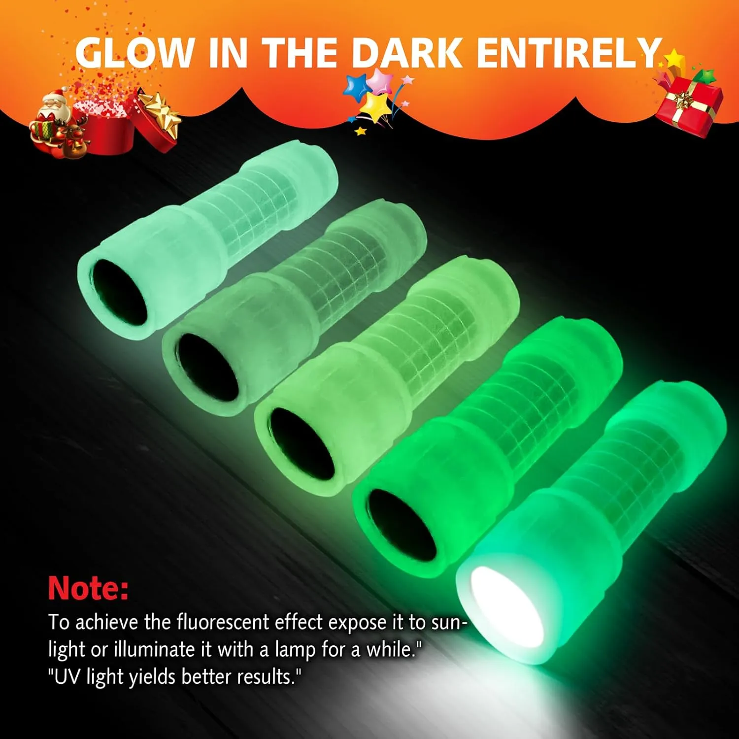 KunHe 12 Pack Glow in Dark Flashlights Mini Flashlight for Kids Bulk flashlights with Batteries Included Perfect for Teaching Kids Birthday Party Christmas Gifts Stocking Stuffers