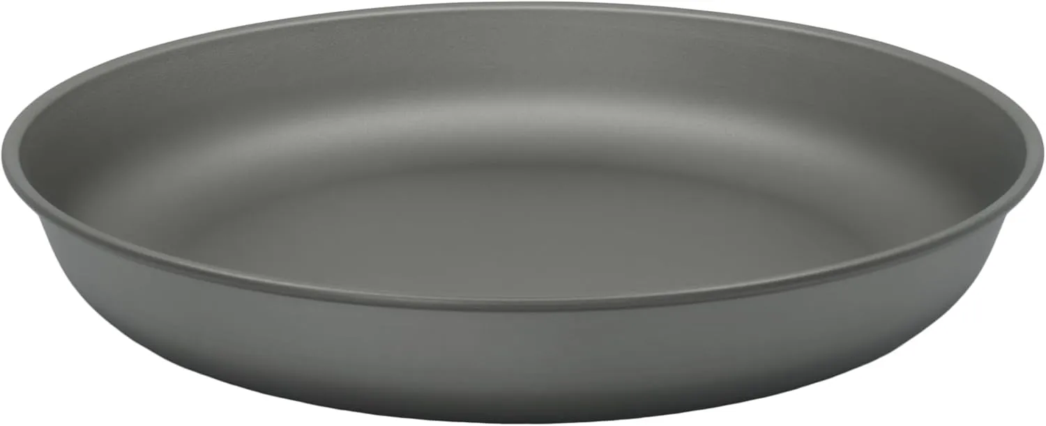Kuvik Titanium Plate 7.7" Diameter (195mm) - Ultralight and Compact Dinner Plate for Backpacking, Camping, and Survival