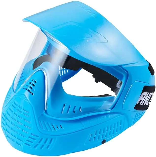 Lancer Tactical High Strength Polyethylene Full Face Airsoft Paintball Mask with Visor