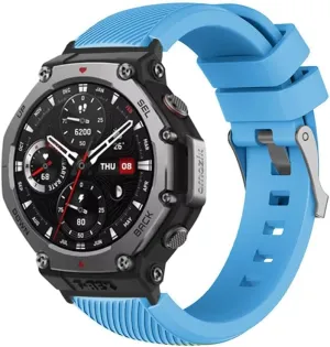 LAZIRO Strap Compatible for Amazfit T-Rex 3, Soft Sport Strap Silicone Breathable Adjustable Replacement Watch Bands for Men Women Compatible with Amazfit T-Rex 3