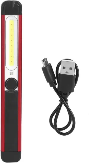 LED COB Magnetic Flashlight Emergency Work Lamp USB Rechargeable Bright Light Portable for Outdoor Camping Maintenance