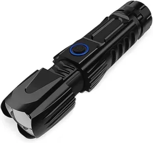LED Flashlight - Bright, Zoomable Tactical Flashlights with High Lumens and 5 Modes for Emergency and Outdoor Use -Camping Accessories