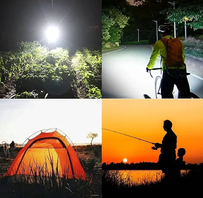LED Flashlight, High Lumen Handheld Light with 5 Modes, Zoomable Flashlight for Home Outdoor Hiking Camping (Black, 4 Pack)