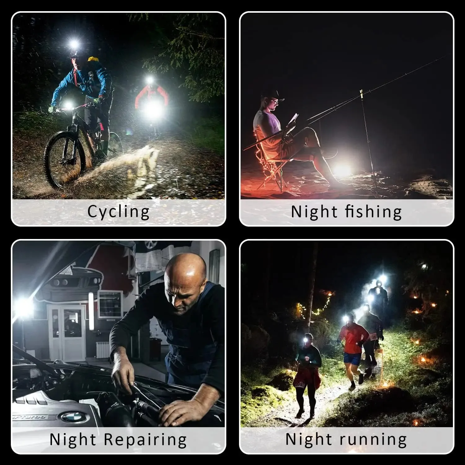 LED Flashlight Super Bright Bottle Opener USB Rechargeable and Waterproof Light