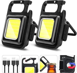 LED Flashlight Super Bright Bottle Opener USB Rechargeable and Waterproof Light