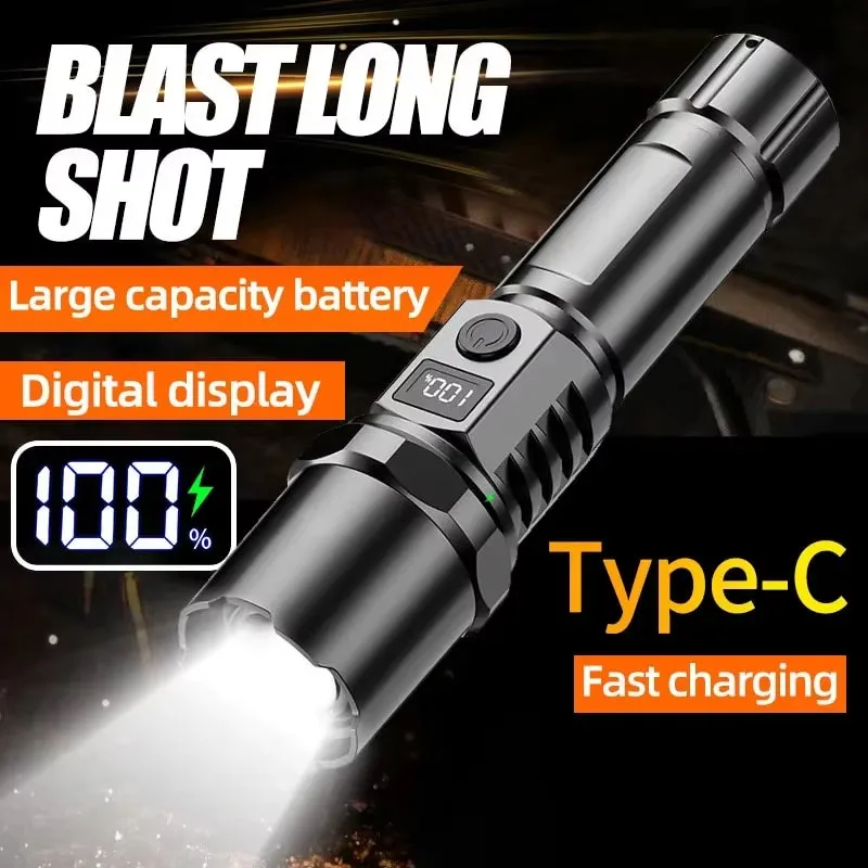 LED Flashlight – Telescopic Zoom for Versatile Outdoor Use