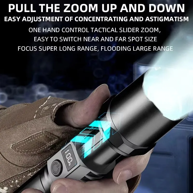 LED Flashlight – Telescopic Zoom for Versatile Outdoor Use