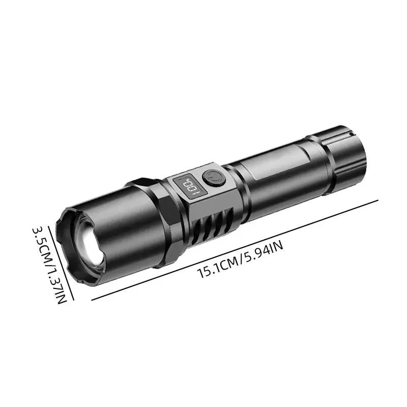 LED Flashlight – Telescopic Zoom for Versatile Outdoor Use