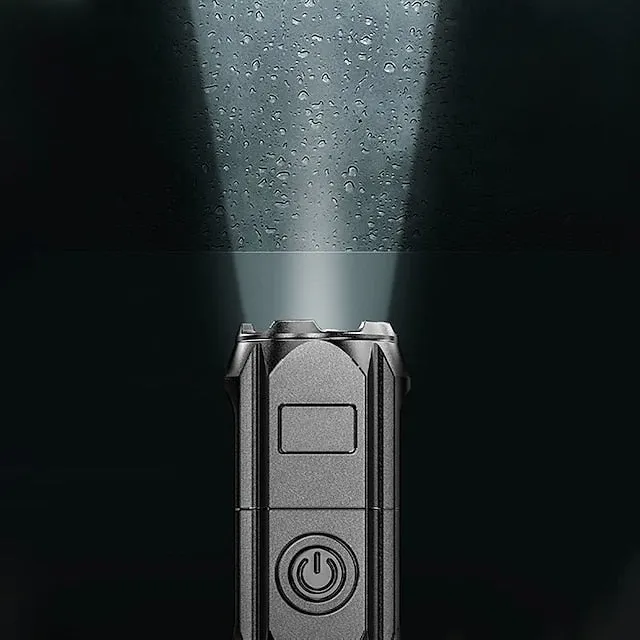 LED Flashlight USB Super Bright Zoomable USB Rechargeable Tactical Torch for Camping Hiking Fishing Outdoor Hunting 3.7V