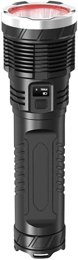 LED Flashlights - Powerful High Lumens Zoomable Flashlight - 5 Modes, Bright Small Flash Light for Camping Accessories, Emergency Gear, USB Charging(Large)
