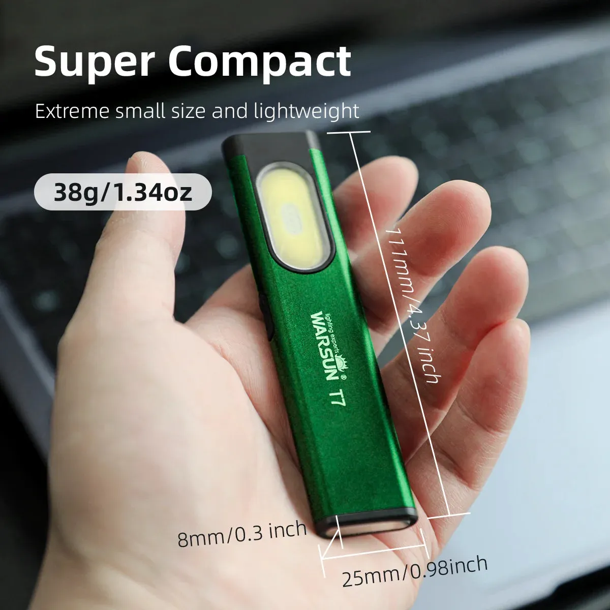 LED Keychain Flashlight 650Lm