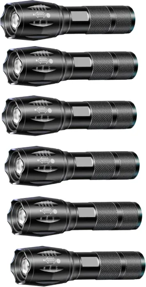 LED Tactical Flashlights - High Lumen, 5 Modes, Zoomable Beam, Mini Flashlights for EDC and Emergency Use (6)