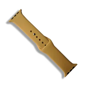 Light Brown Rubber Strap for Apple Watch