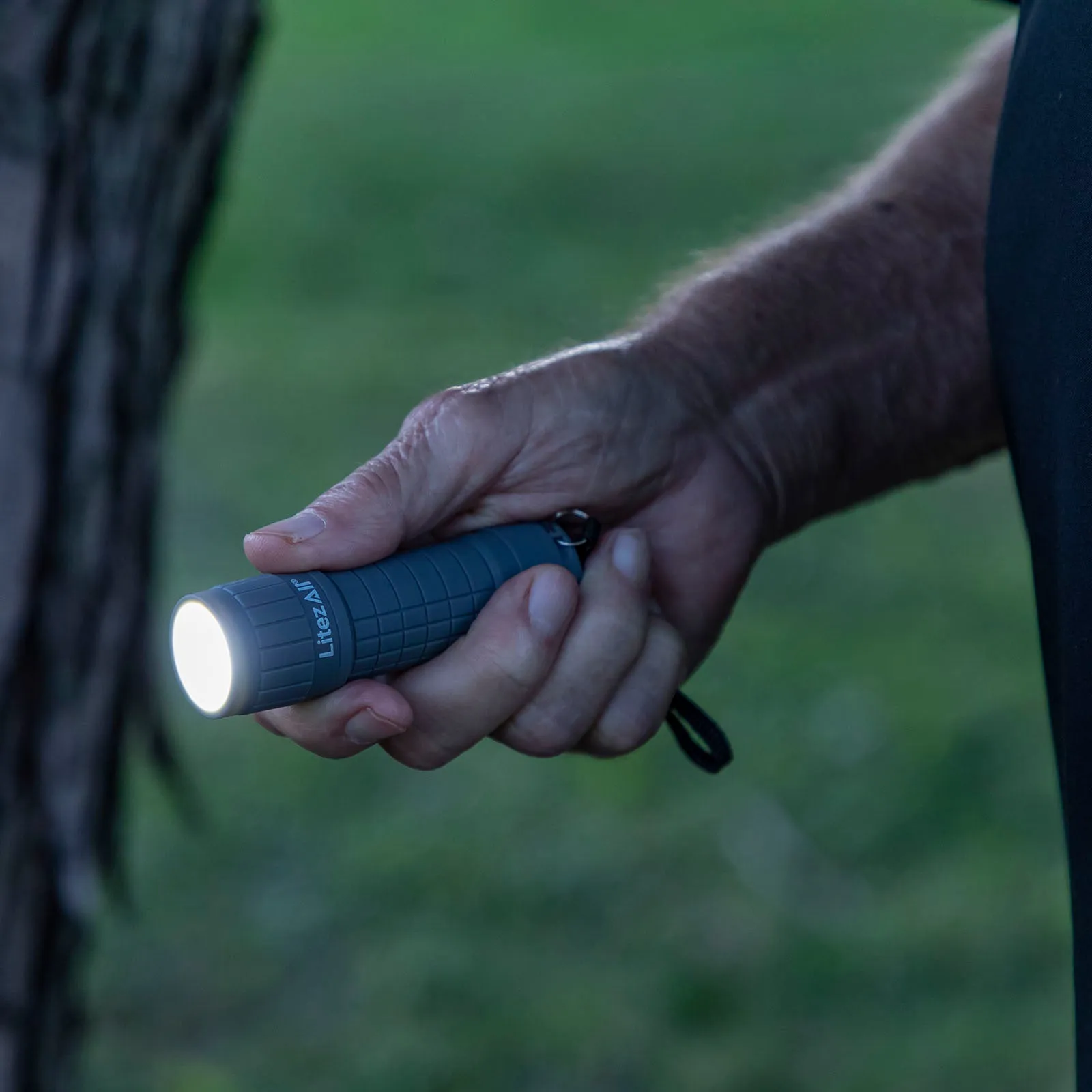 LitezAll 100 Lumen All Weather Rubber Coated Pocket Flashlight