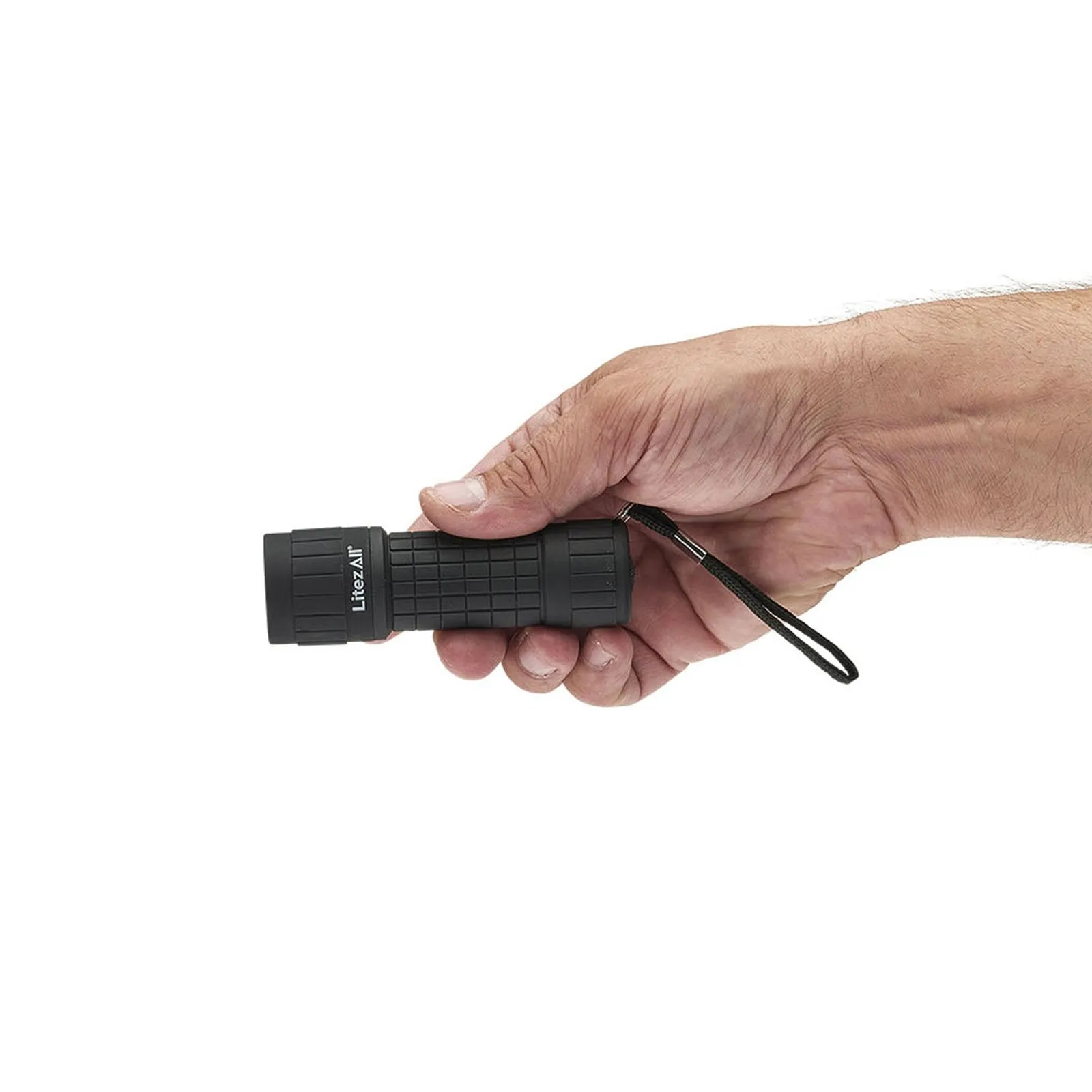 LitezAll 100 Lumen All Weather Rubber Coated Pocket Flashlight