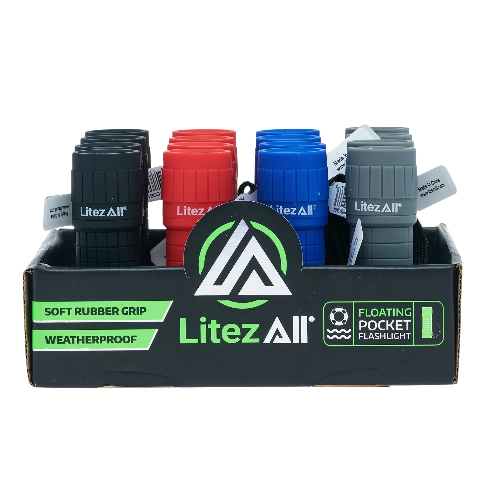 LitezAll 100 Lumen All Weather Rubber Coated Pocket Flashlight