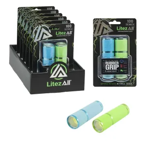 LitezAll Glow In the Dark Flashlight 2 Pack