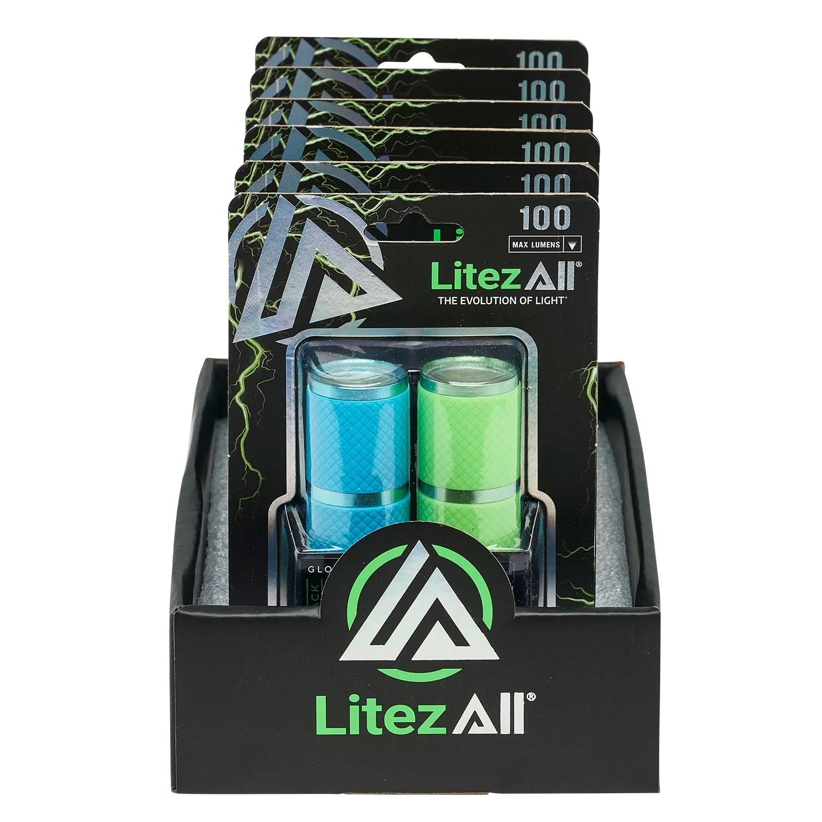 LitezAll Glow In the Dark Flashlight 2 Pack