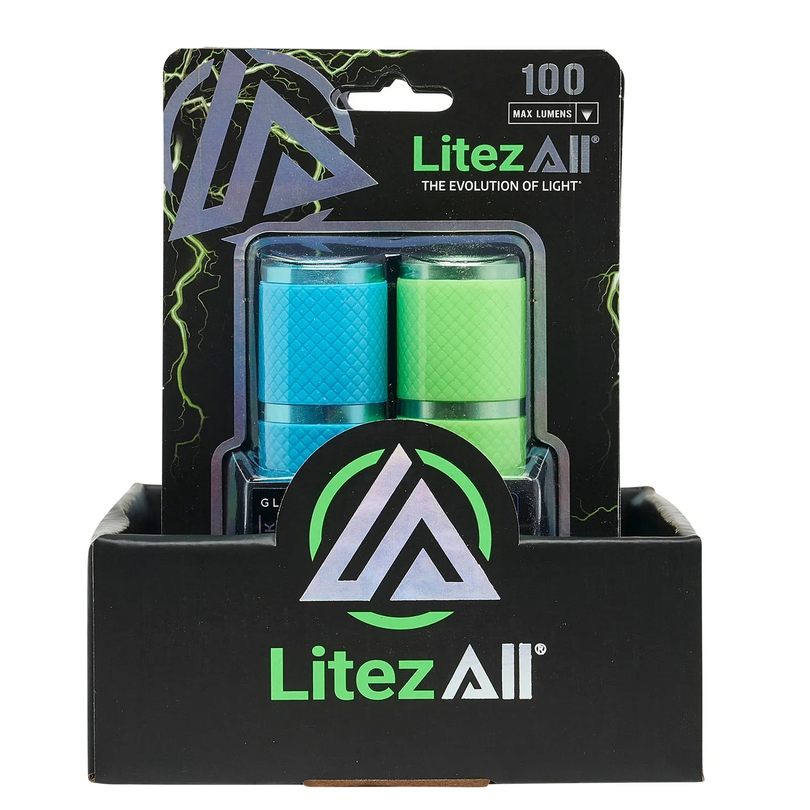 LitezAll Glow In the Dark Flashlight 2 Pack
