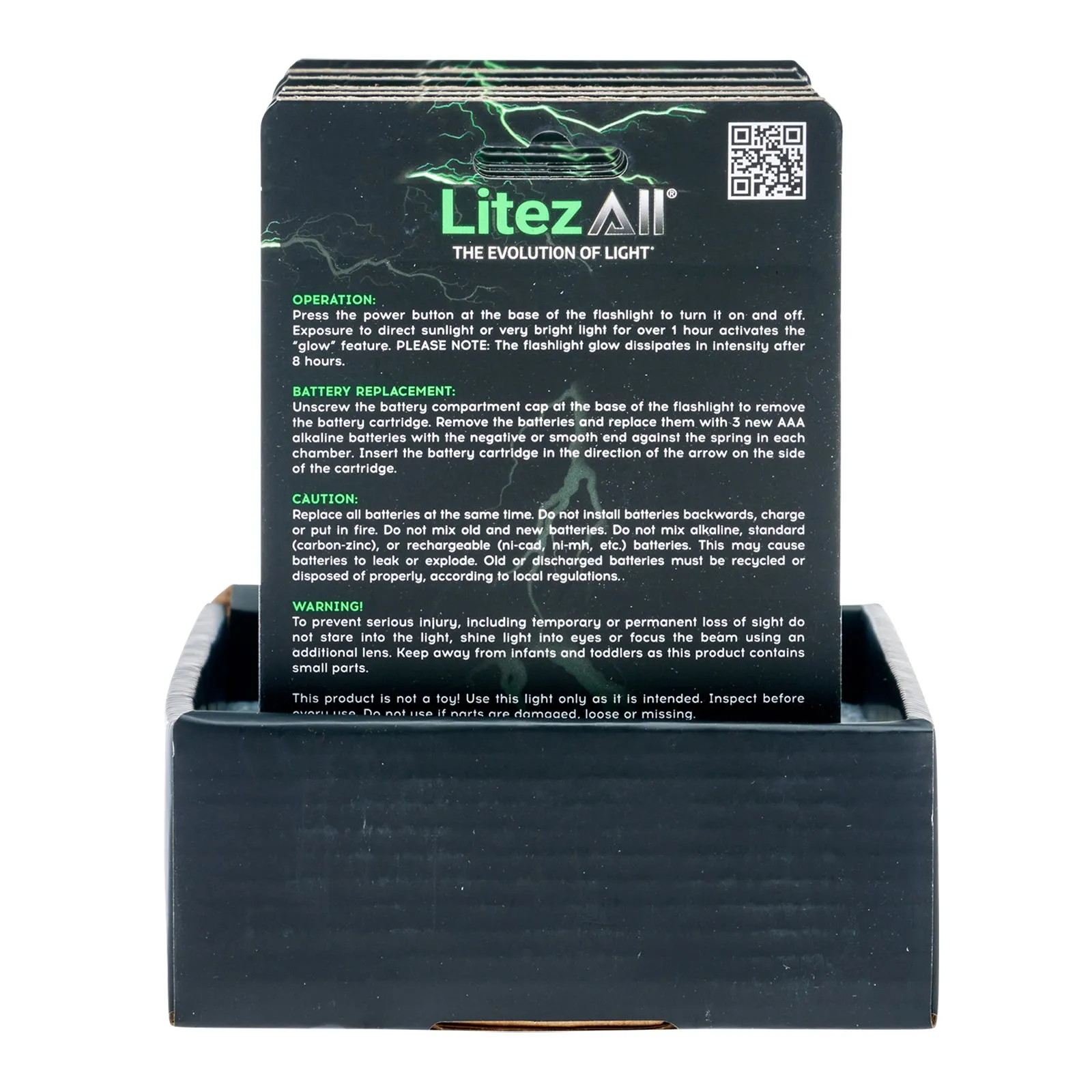 LitezAll Glow In the Dark Flashlight 2 Pack