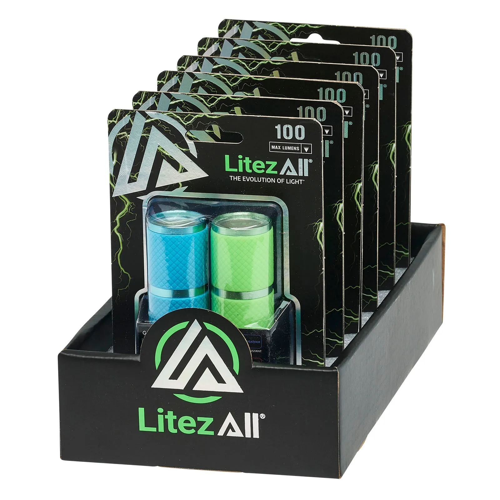 LitezAll Glow In the Dark Flashlight 2 Pack