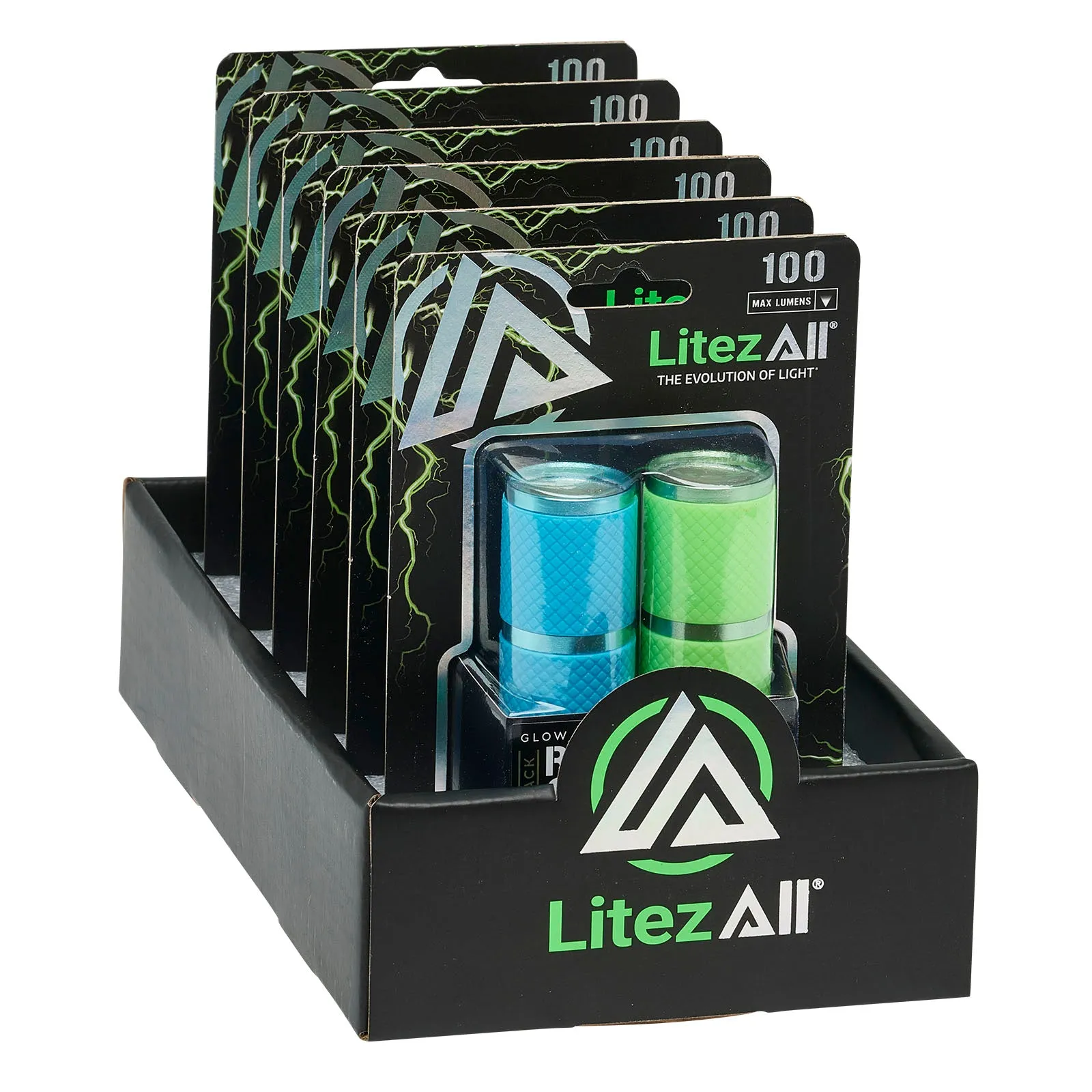 LitezAll Glow In the Dark Flashlight 2 Pack