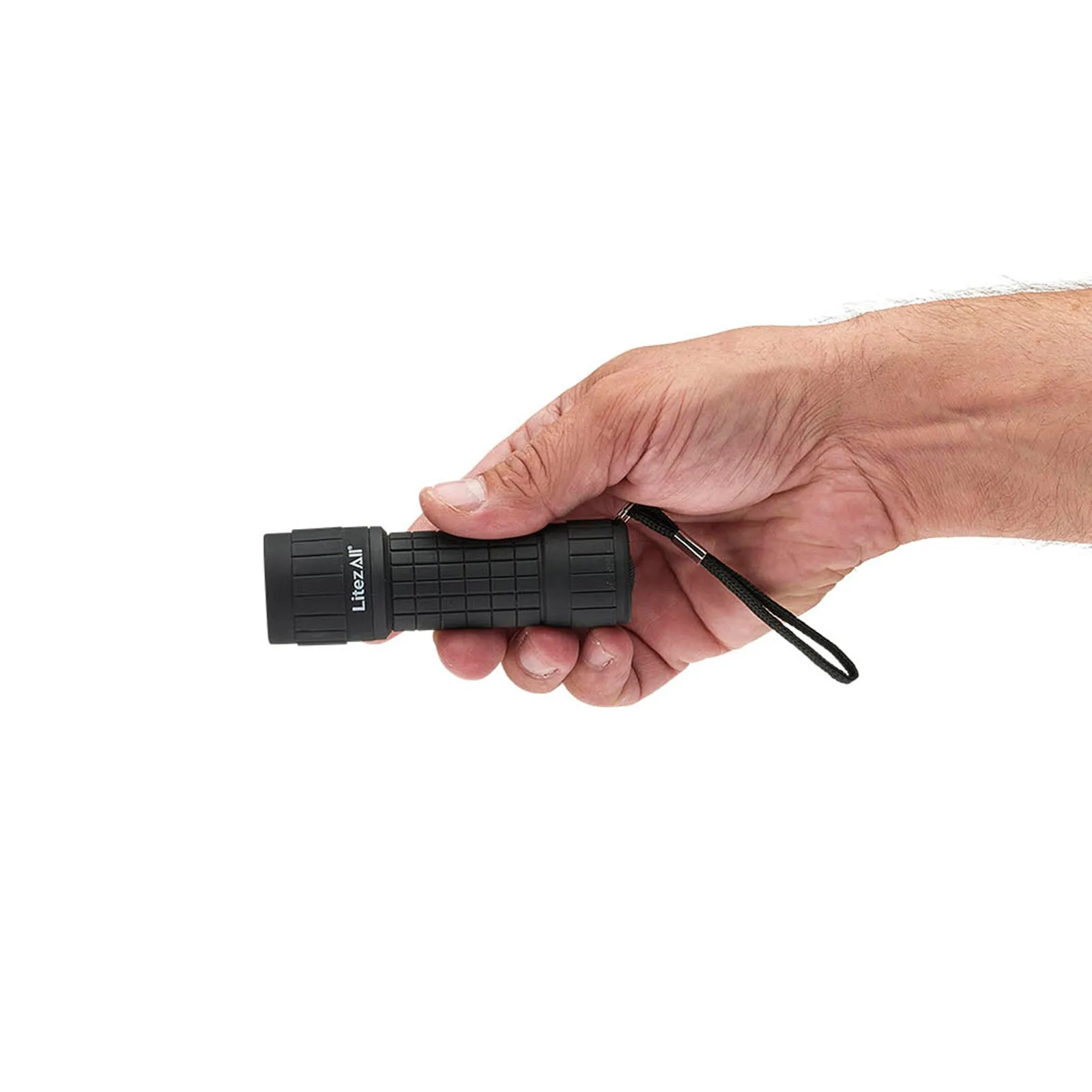 LitezAll Rubber Coated Pocket Flashlight 2 Pack