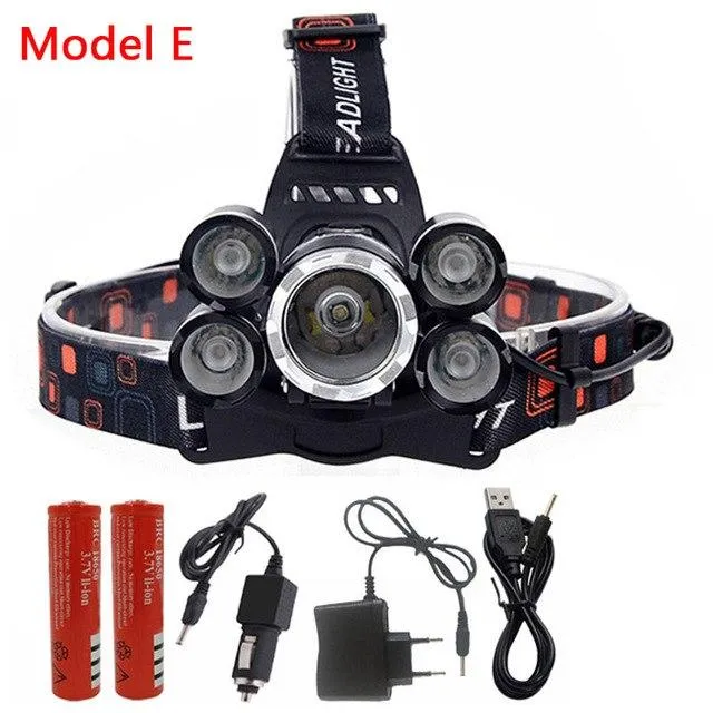 Litwod Z10 XML 3T6 LED Headlight Headlamp 10000Lm Head Lamp Light 4mode torch 2x18650 battery AC charger for fishing Lights
