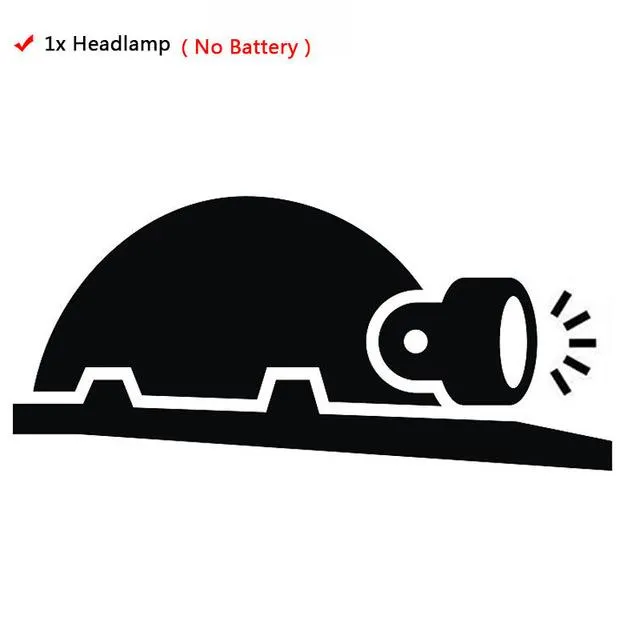 Litwod Z102303 LED headlamp Headlight chips 3LED 1T6 2Q5 led Head Flashlight Lamp Lantern 18650 rechargeable battery & charger
