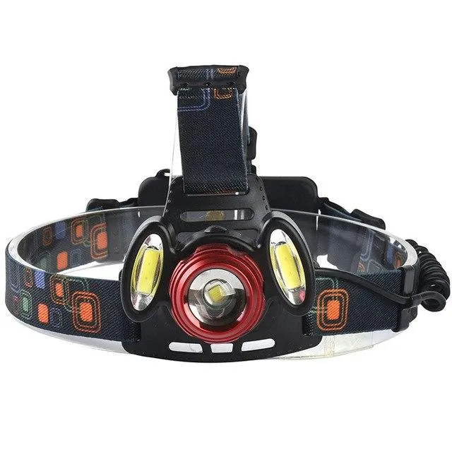 Litwod Z302305  3 pcs chips led headlamp headlight cree xml t6 zoomable head lamp waterproof lights rechargeable 18650 battery