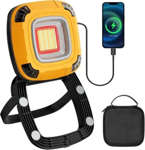 LOFTEK Portable Outdoor Rechargeable Light, 2000lm, 6000mAh Power Bank, 4 Colours Waterproof Magnetic Light for Camping, Hiking, Fishing, Hurricane, Emergency