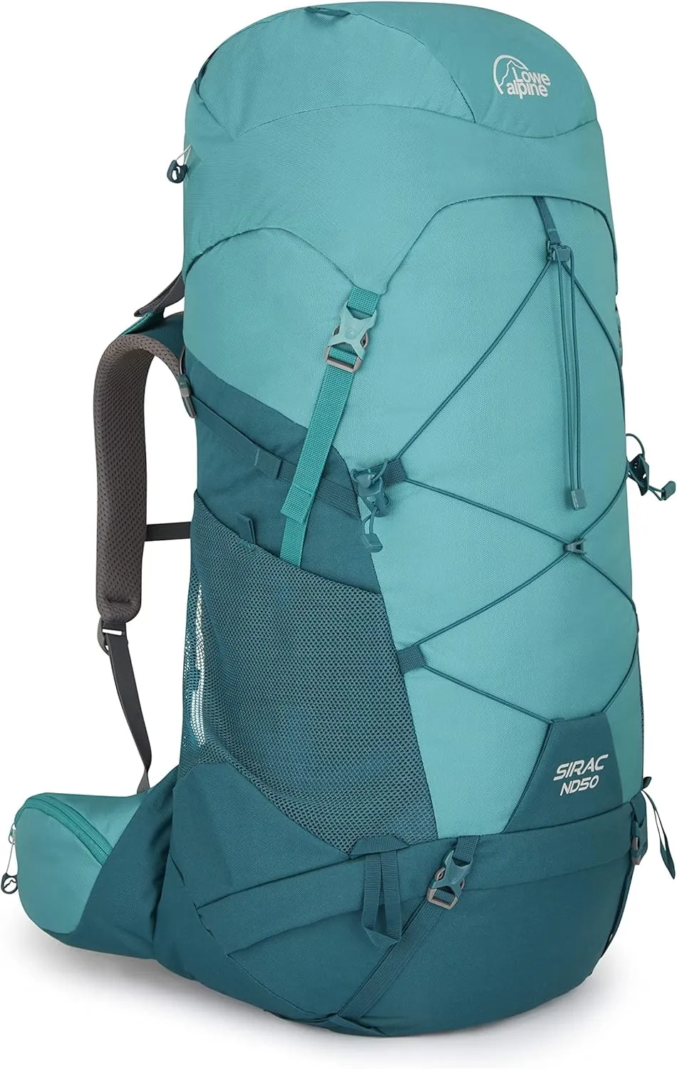 Lowe Alpine Womens Sirac ND Multi-Day Hiking Backpack, Sirac ND50 Liter, Sagano Green/Storm Green