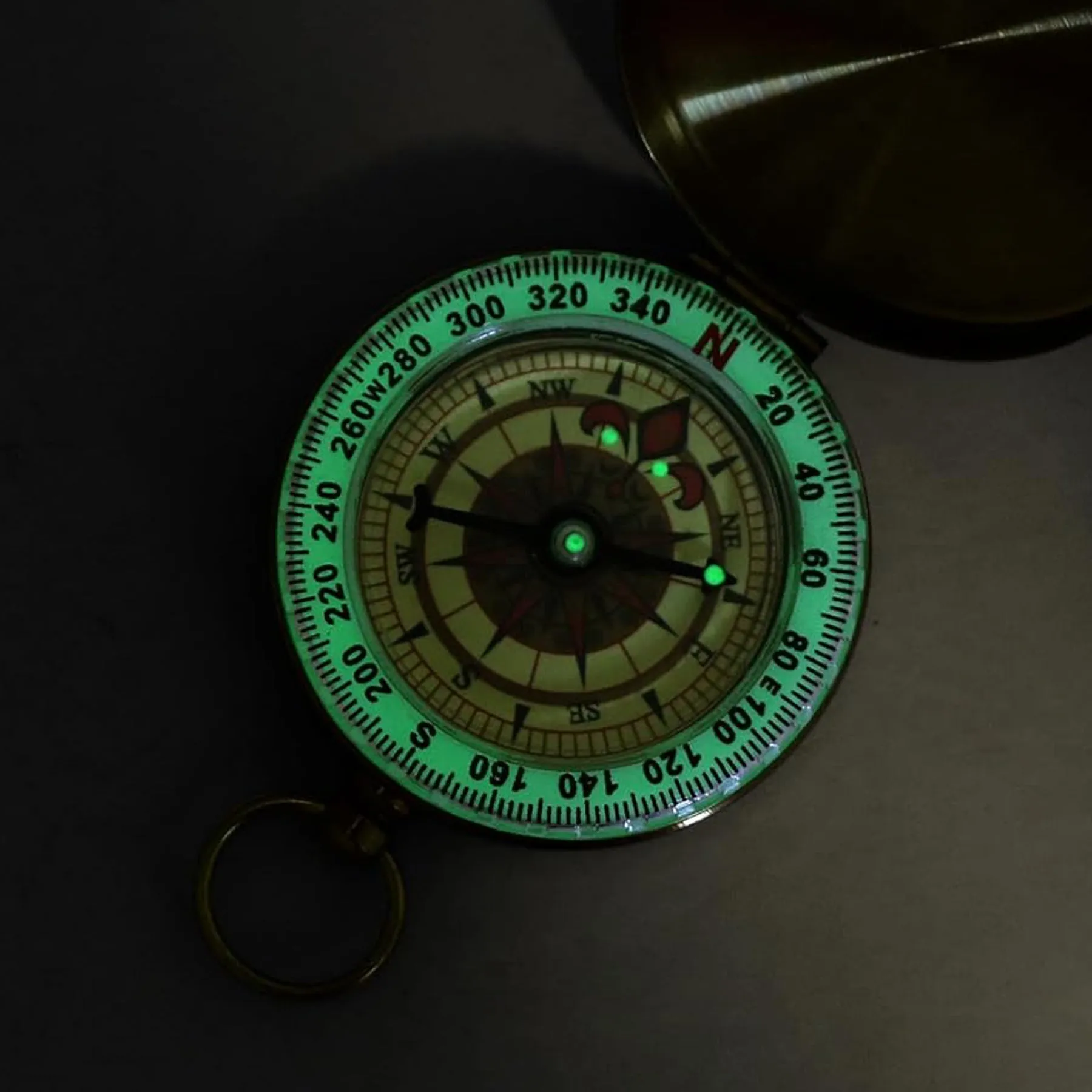 LTAW219【100 PCS】Brass Pocket Compass