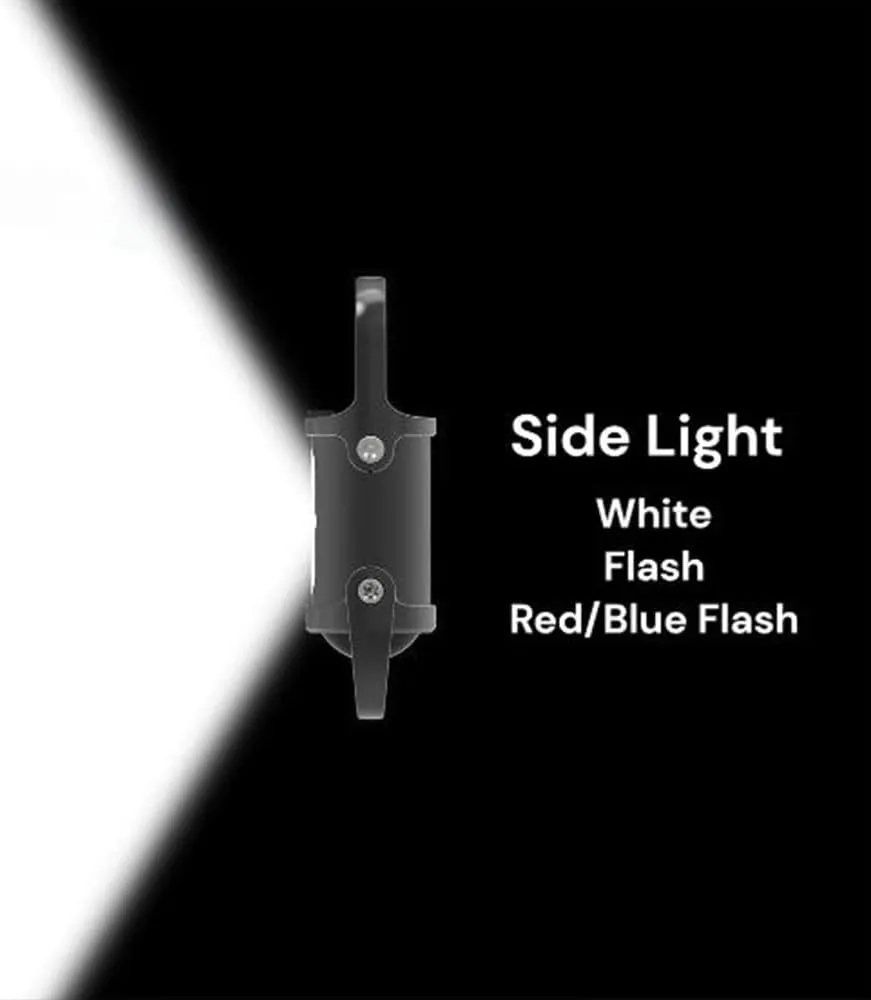 Lumilink Mini Torch, High Gloss Waterproof Portable Flashlight Keychain, Emergency Equipment (Silver Black)