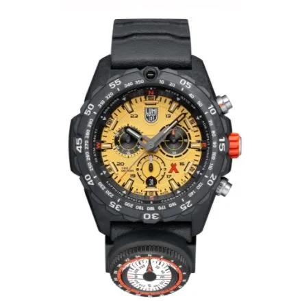 Luminox Bear Grylls Master Chronograph Black Yellow Swiss Made Watch XB.3745